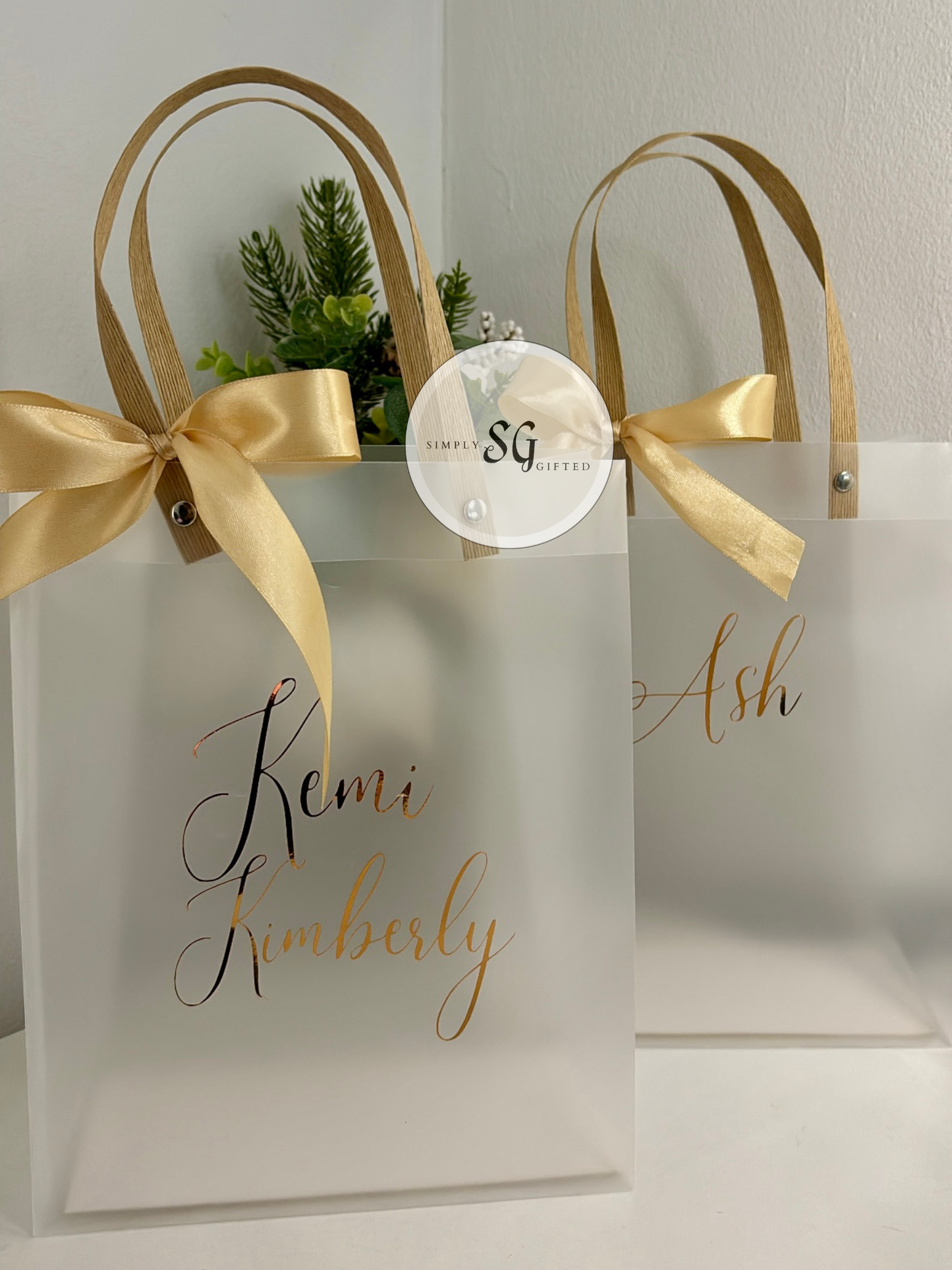 Personalised Frosted Gift Bag - Perfect for Any Occasion