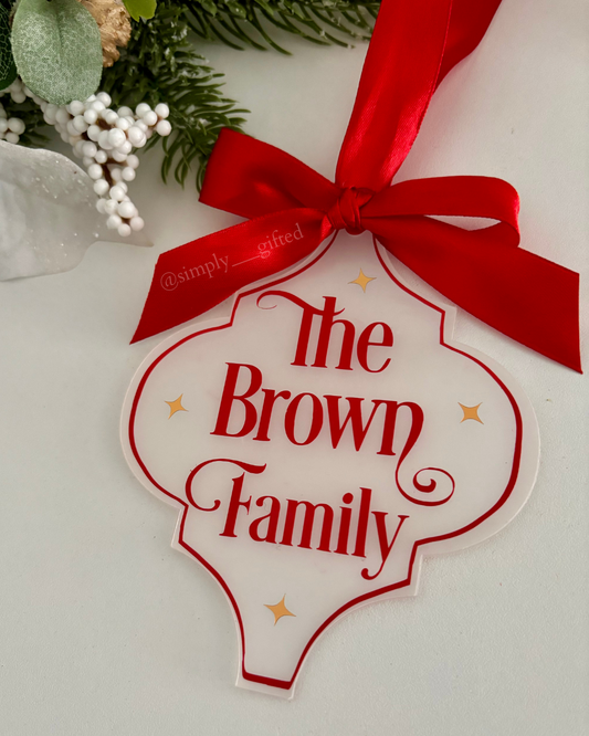 Arabesque Christmas Ornament