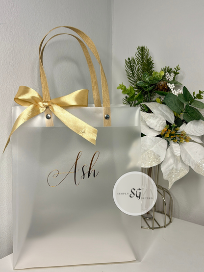 Personalised Frosted Gift Bag - Perfect for Any Occasion
