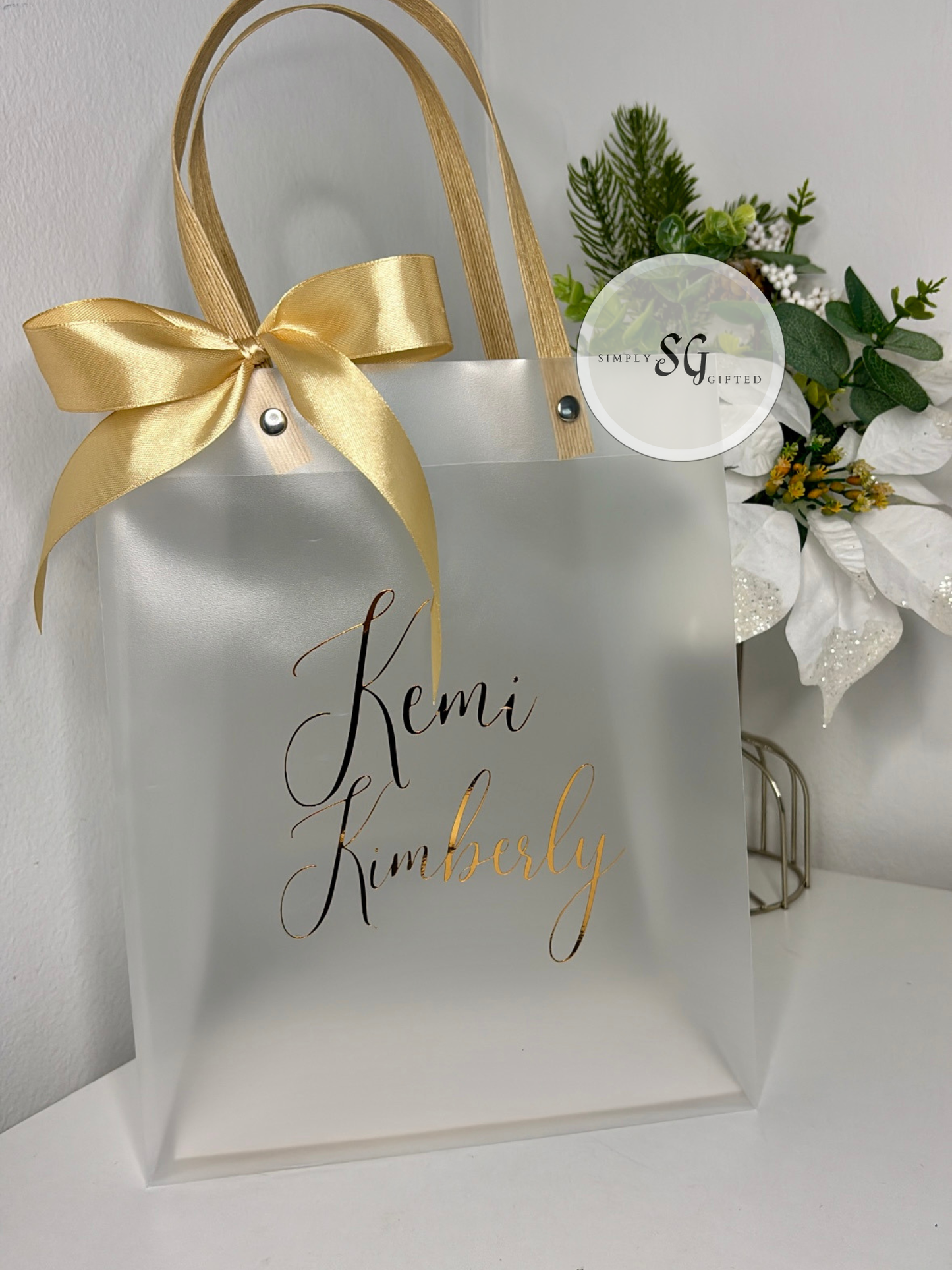 Personalised Frosted Gift Bag - Perfect for Any Occasion