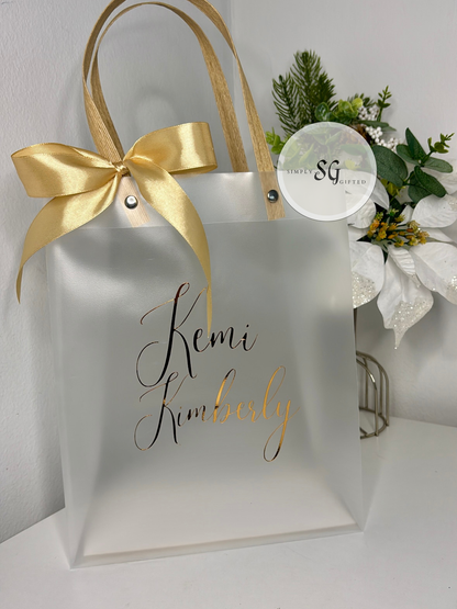 Personalised Frosted Gift Bag - Perfect for Any Occasion