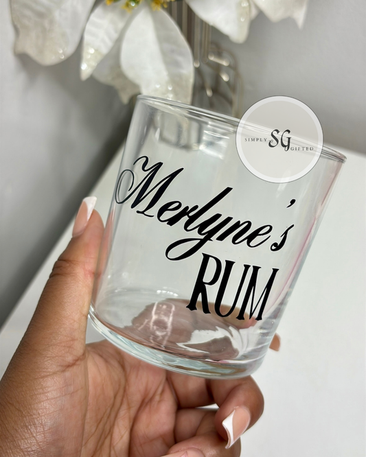 Personalised Mixer Glass  - Custom Name Drinkware