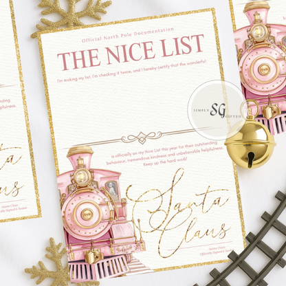Santa 'Nice List' Certificate